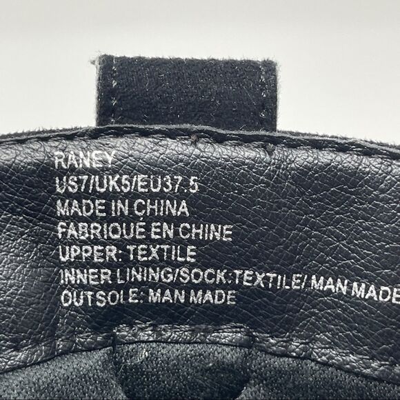 JustFab Raney Western Bootie Black Faux Suede Heeled Pull On Women’s Size 7 - Picture 9 of 10